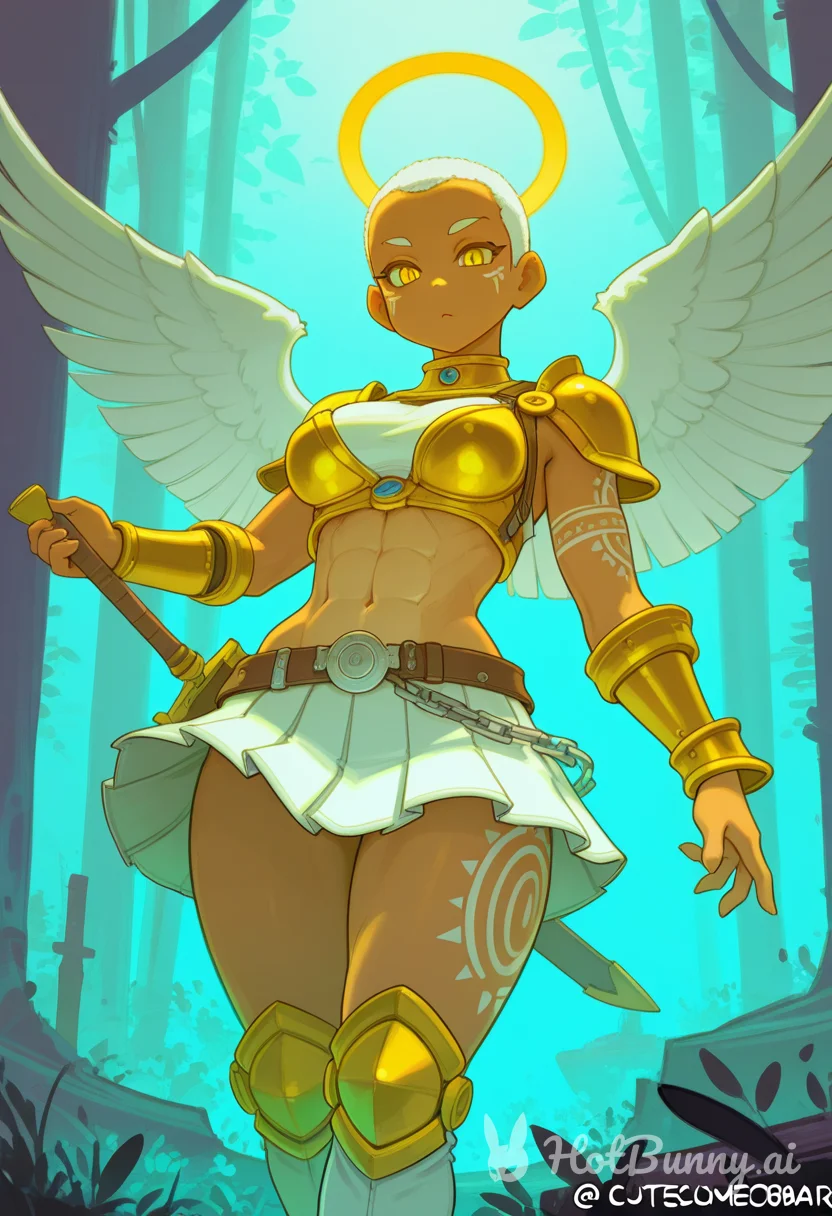 Angel Ebony Muscle Girl Ai Hentai