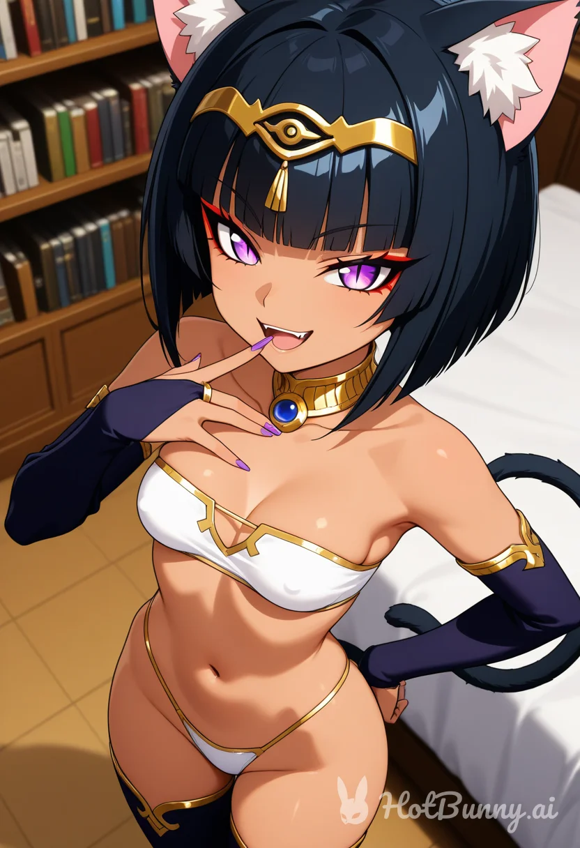 Cat Girl Ebony Swimsuit Ai Hentai