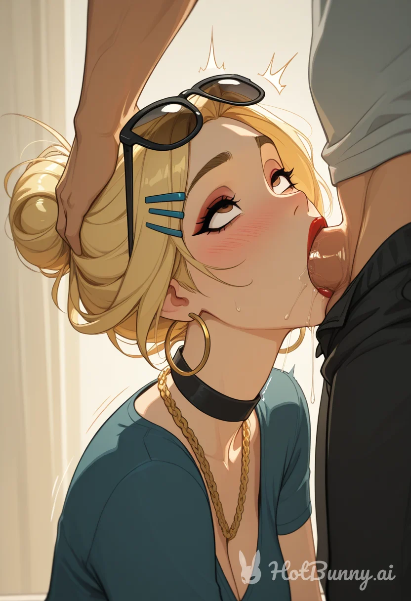 Deepthroat Blonde Ai Hentai