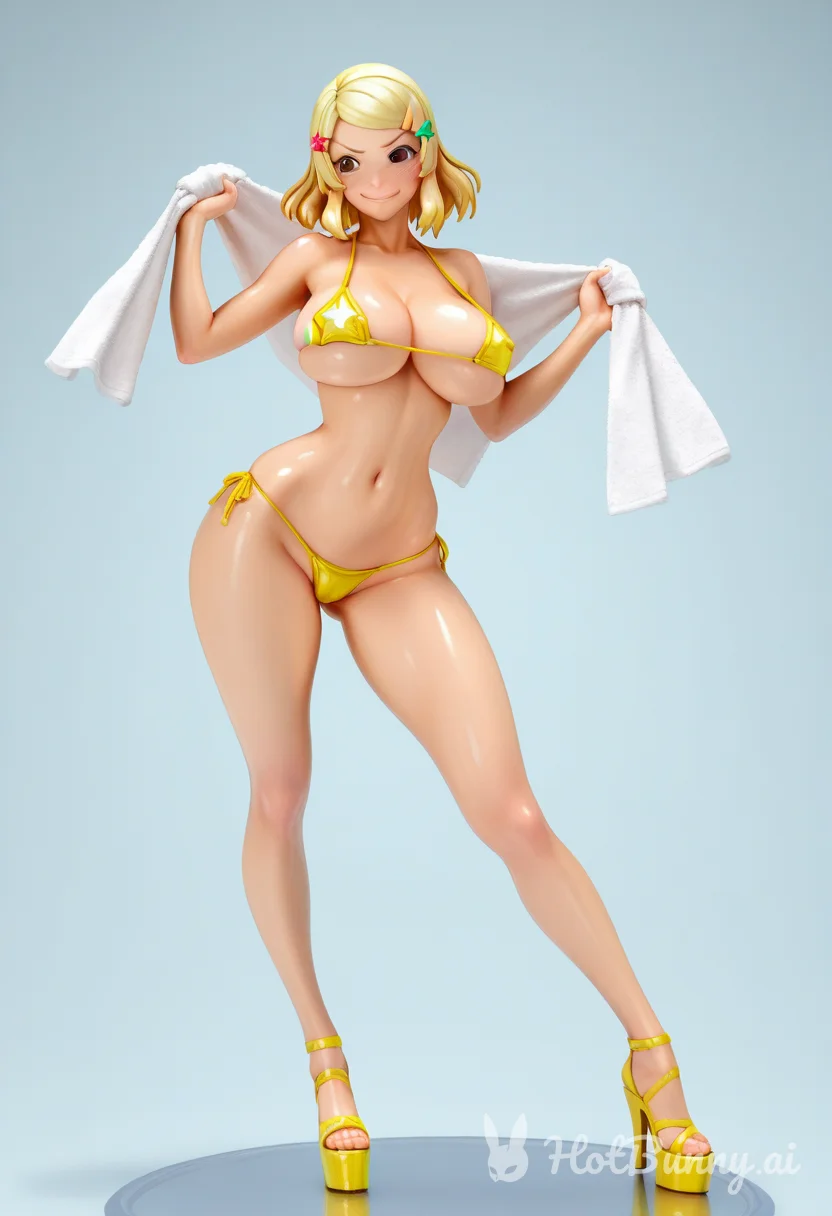 Ebony Swimsuit Blonde Ai Hentai