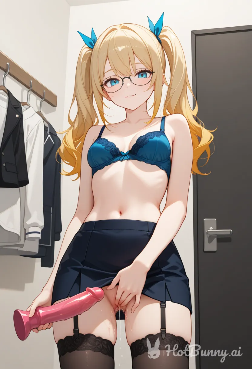 Masturbation Blonde Lingerie Ai Hentai
