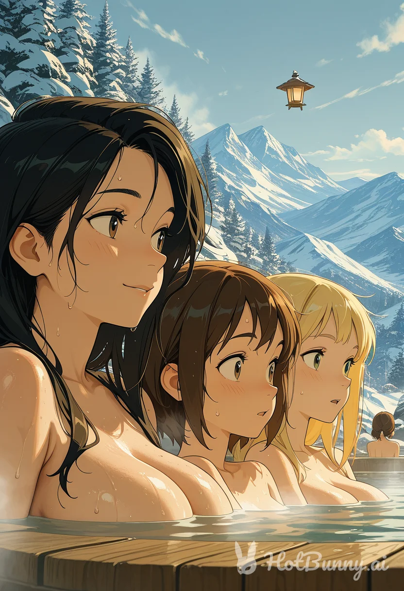 Bath Blonde Onsen Ai Hentai