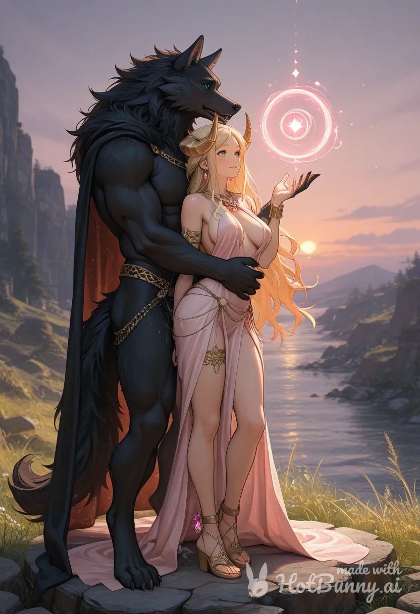 Claire (reborn) and Wolfie