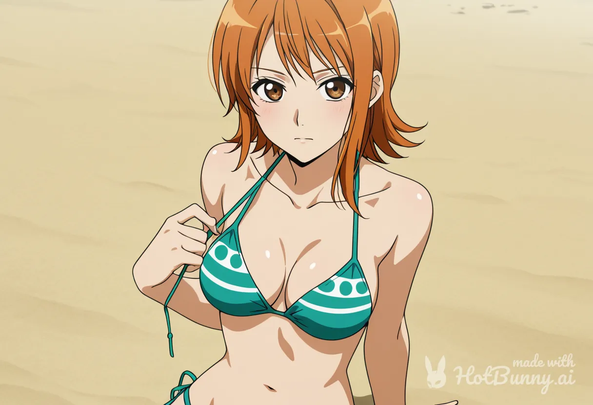Nami on beach