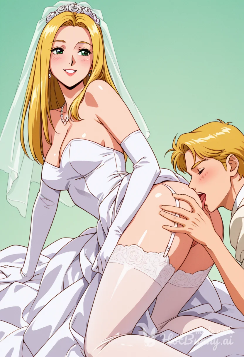 Pussy Licking Blonde Lingerie Ai Hentai